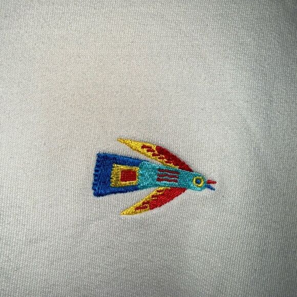 Olow Men’s Sweat Birdy Ivories 100% organic Cotton Sweatshirt  size Small EUC - Picture 4 of 9